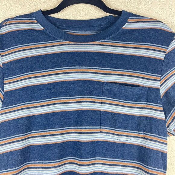 Prana Cardiff short sleeves shirt with chest pocket Nautical Stripe size small - Picture 3 of 11